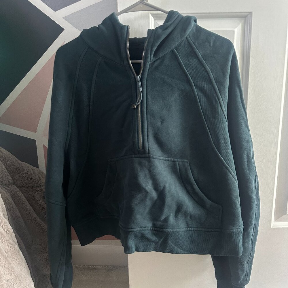 Lululemon Scuba Cropped Oversized Half-Zip Hoodie
